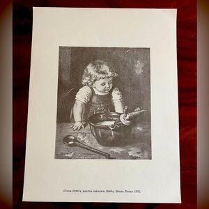Vintage Print Circa 1880’s Hobby House Press 1975